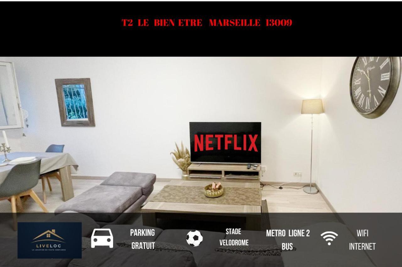 T2 Le Bien Etre Marseille 9Eme-Wifi-Netflix-Metro-Parking-Plage Kültér fotó
